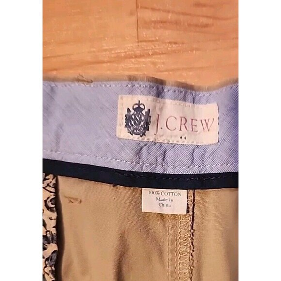 J Crew Golf Shorts Mens 36 Beige Flat Front Straight Leg  Casual - Picture 3 of 11